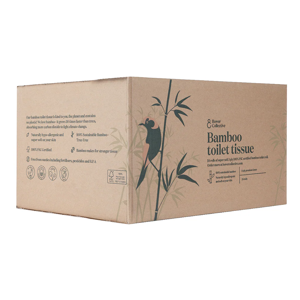 Bower Bamboo Toilet Tissue - 24 rolls - Image 9
