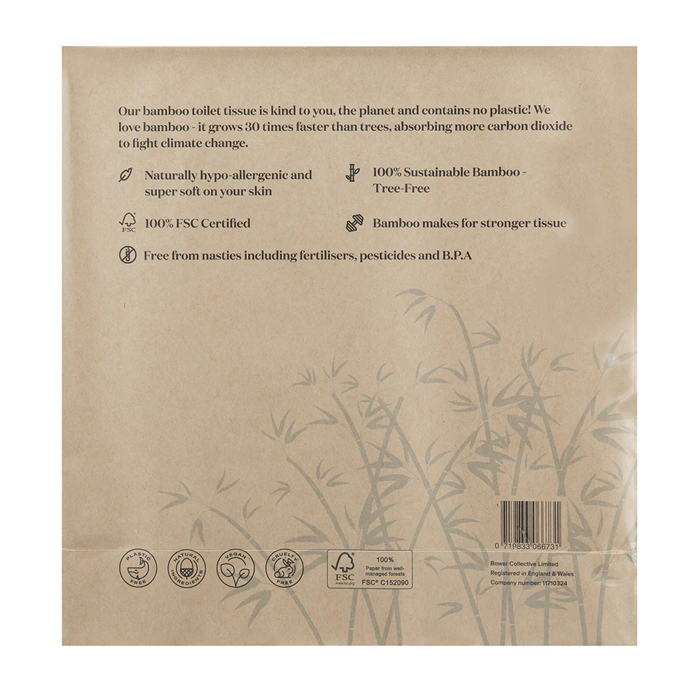Bower Bamboo Toilet Tissue - 9 rolls - Image 10