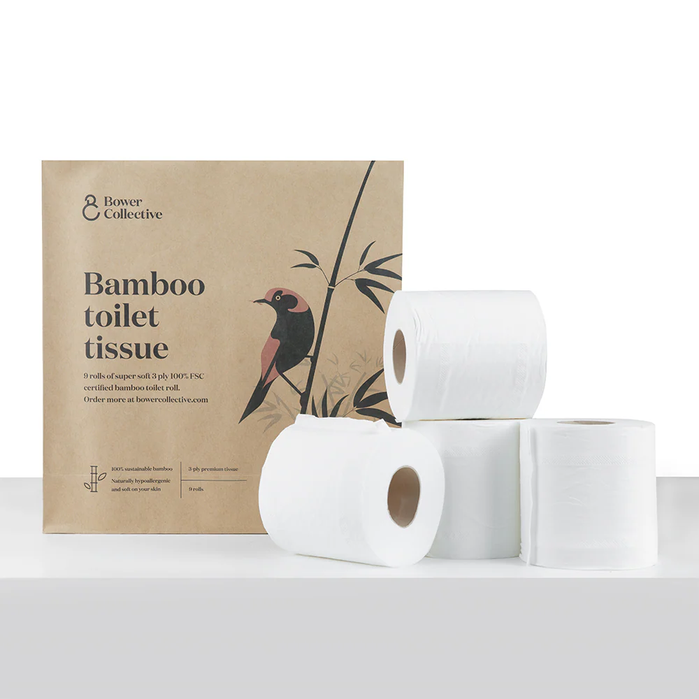 Bower Bamboo Toilet Tissue - 9 rolls - Image 11