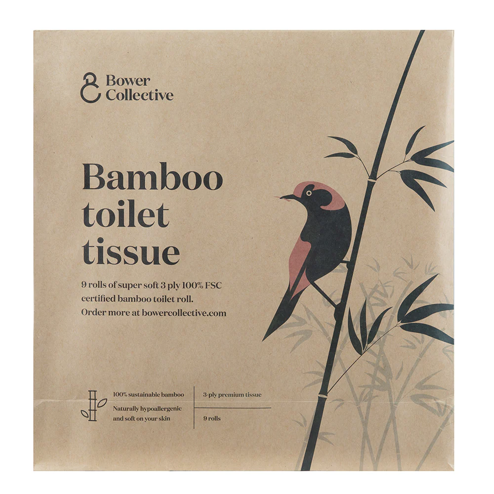 Bower Bamboo Toilet Tissue - 9 rolls - Image 9