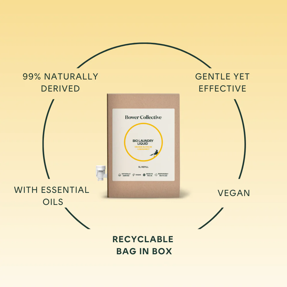 Bower Bio Laundry Liquid - Orange Blossom & Bergamot 5L Bag in Box - Image 3