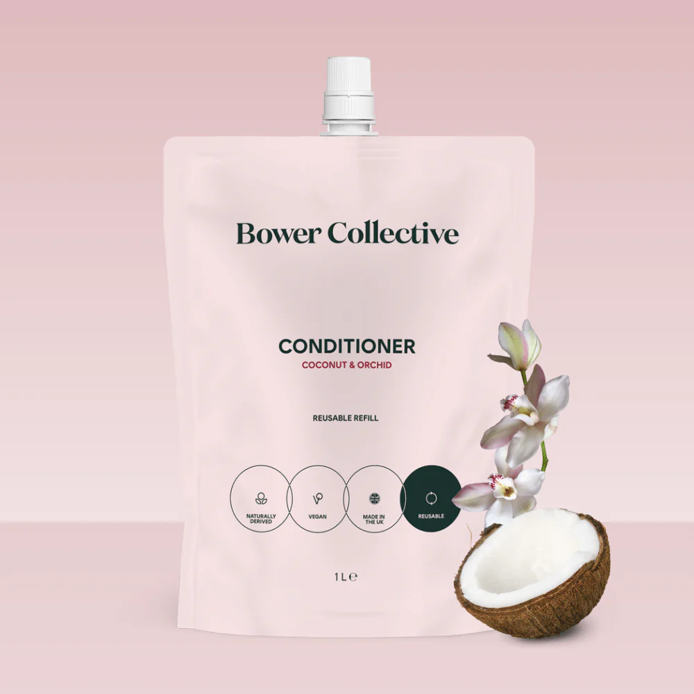 Bower Conditioner Refill - Coconut & Orchid 1L - Image 4