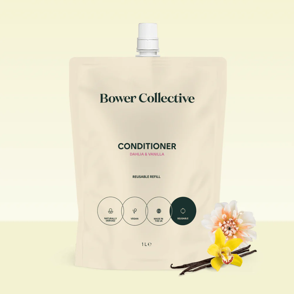 Bower Conditioner Refill – Dahlia & Vanilla 1L - Image 4