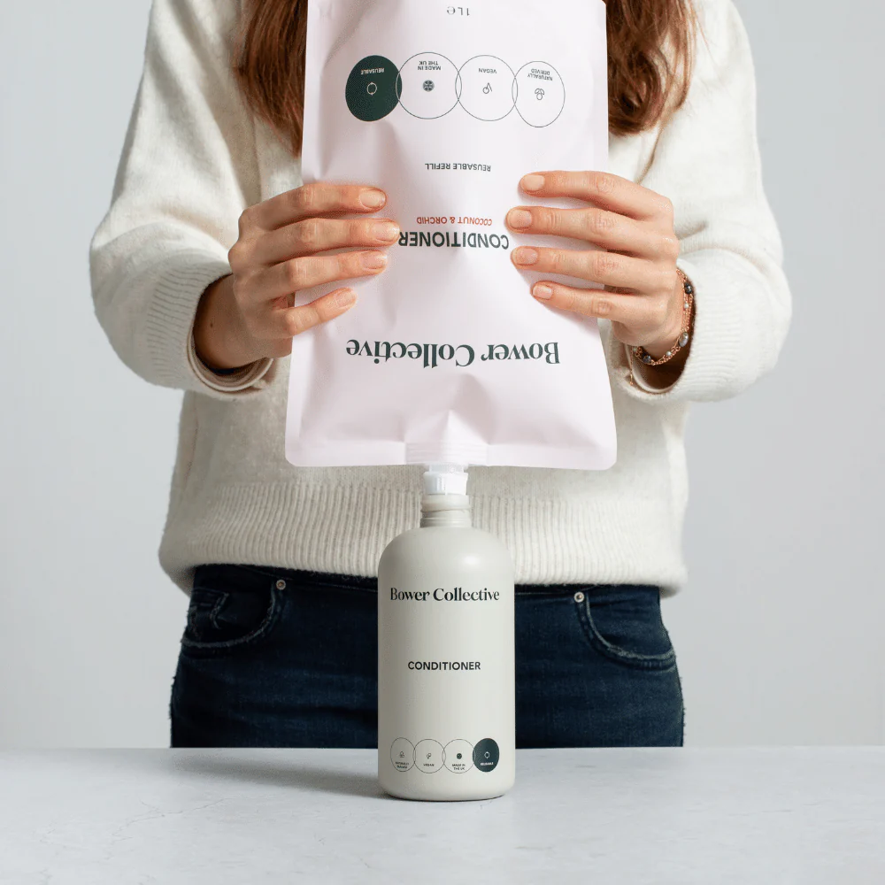 Bower Conditioner Refill – Dahlia & Vanilla 1L - Image 7