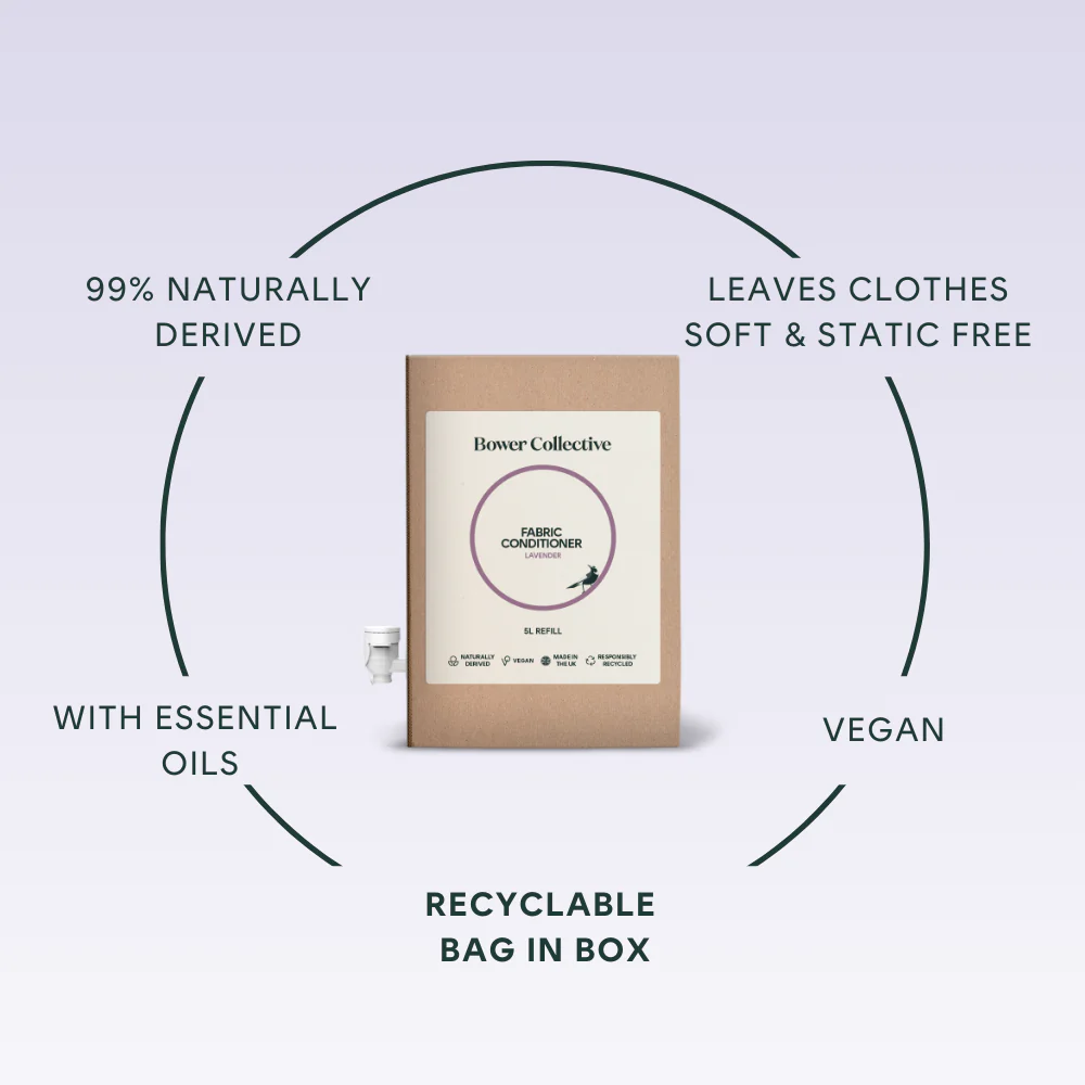 Bower Fabric Conditioner Refill - Lavender 5L Bag in Box - Image 3