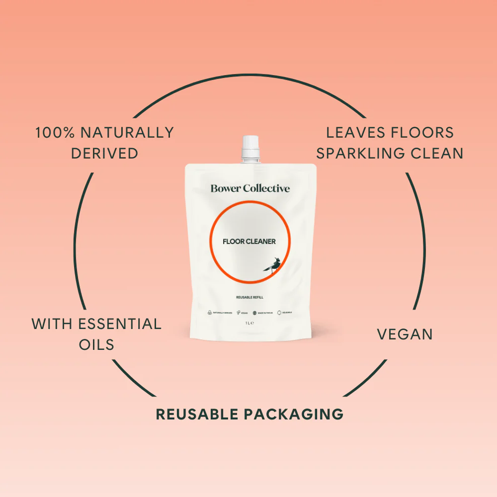 Bower Floor Cleaner Refill - Sweet Orange 1L - Image 3