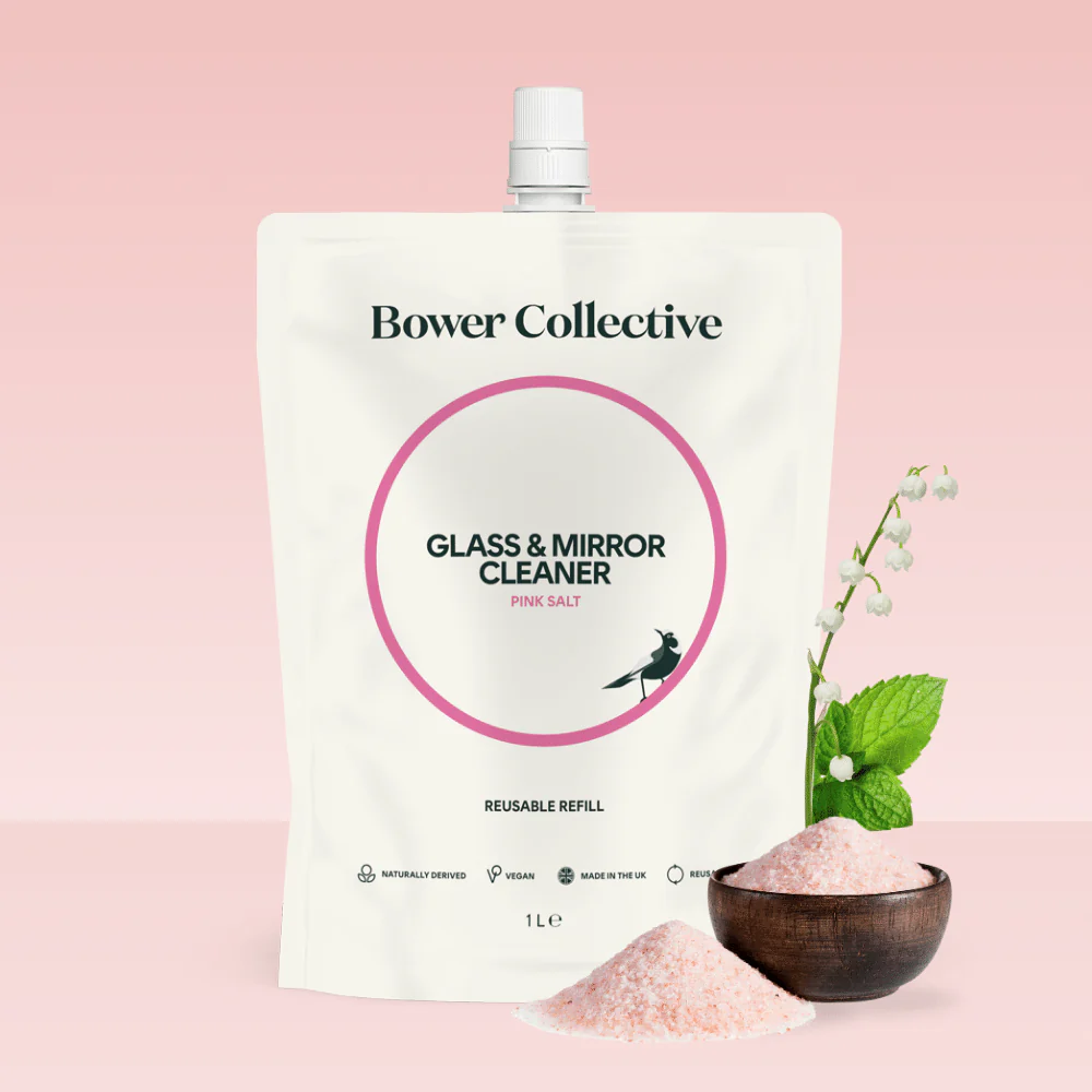 Bower Glass & Mirror Cleaner Refill – Pink Salt 1L - Image 5