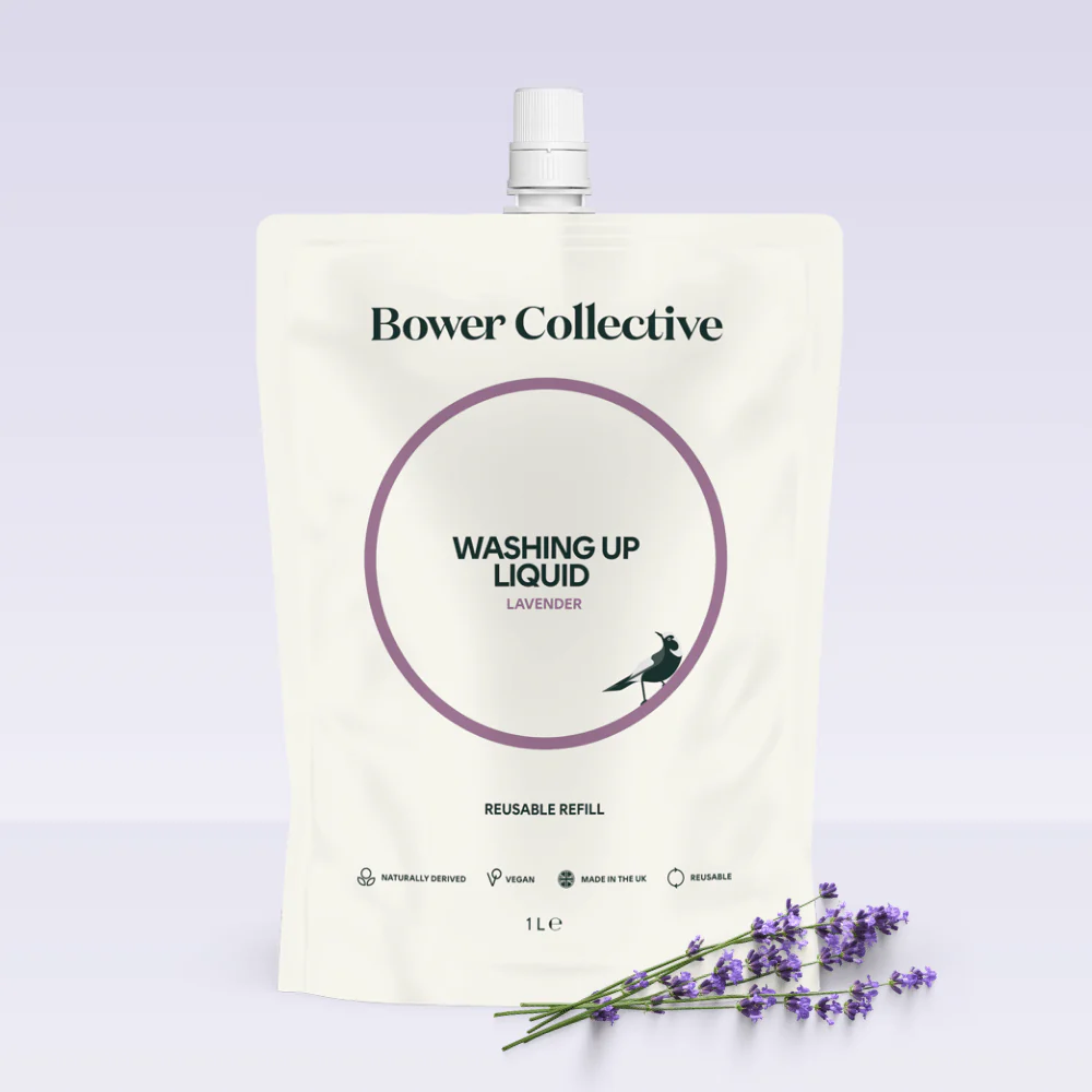Bower Washing Up Liquid Refill - Lavender 1L - Image 4