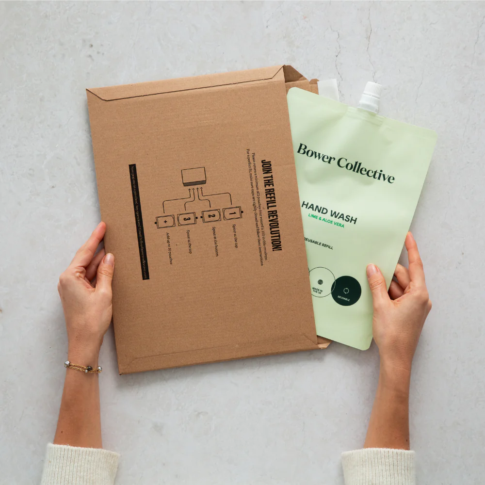 Bower Natural Hand Wash Refill - Orange Blossom & Mimosa 1L - Image 7