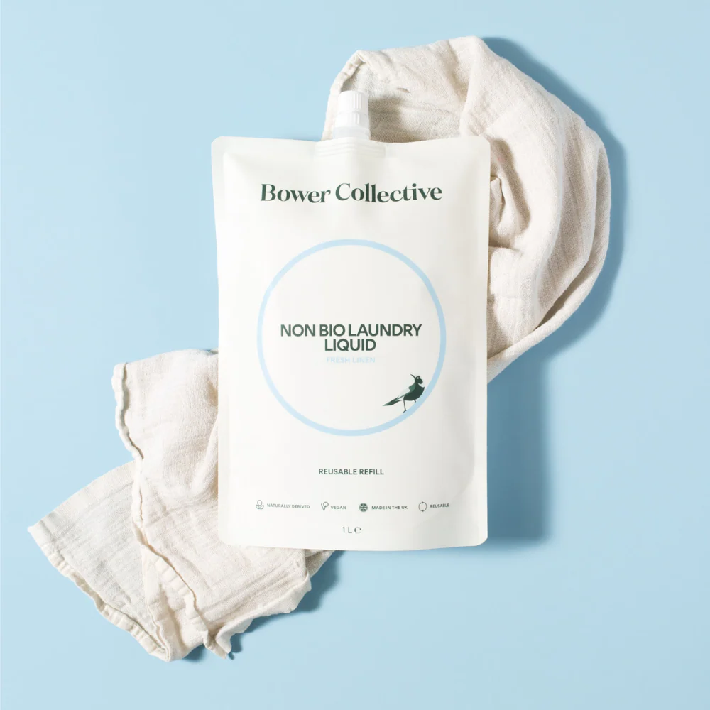 Bower Non-Bio Laundry Liquid Refill – Fresh Linen 1L - Image 5