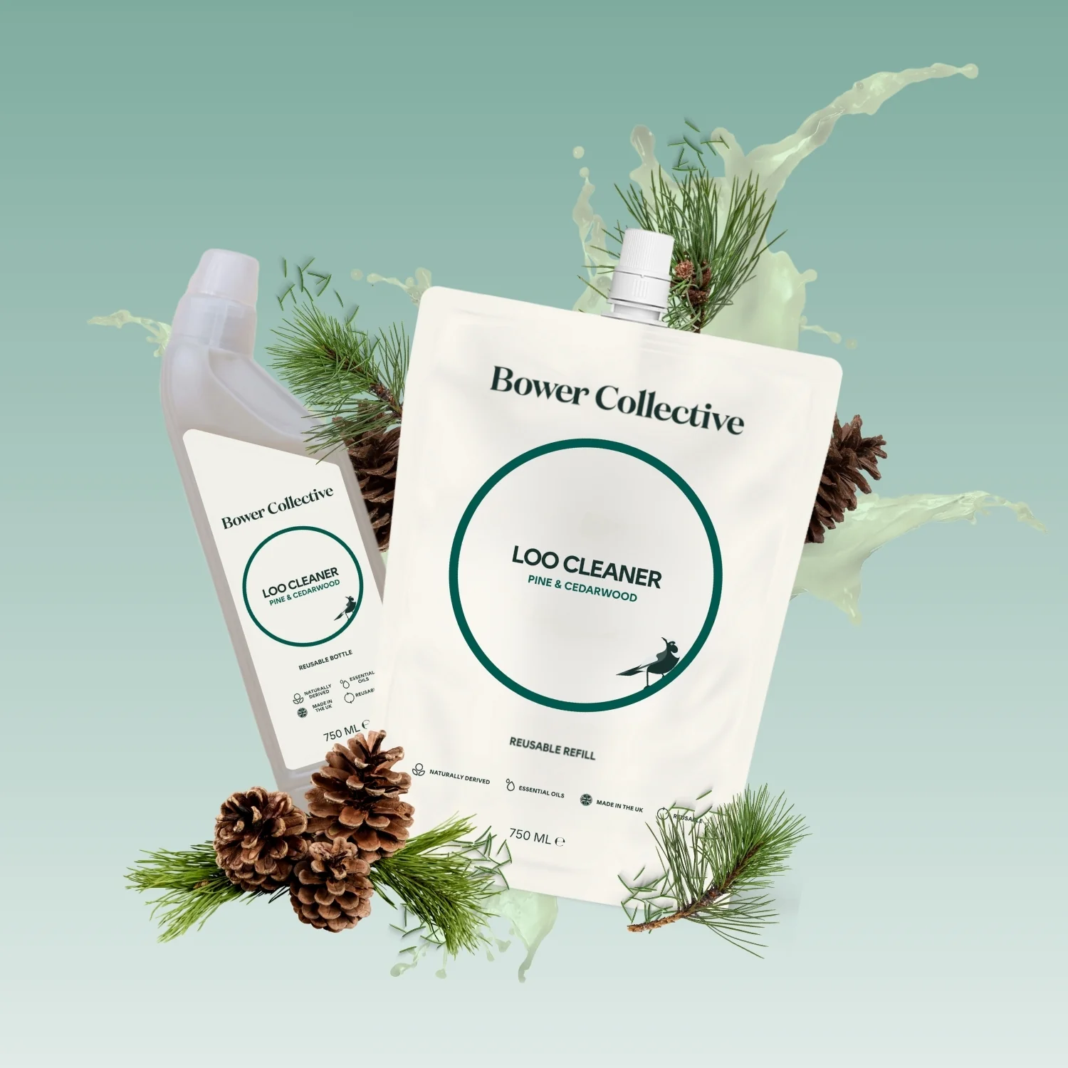 Bower Loo Cleaner Refill – Pine & Cedarwood 750ml - Image 4
