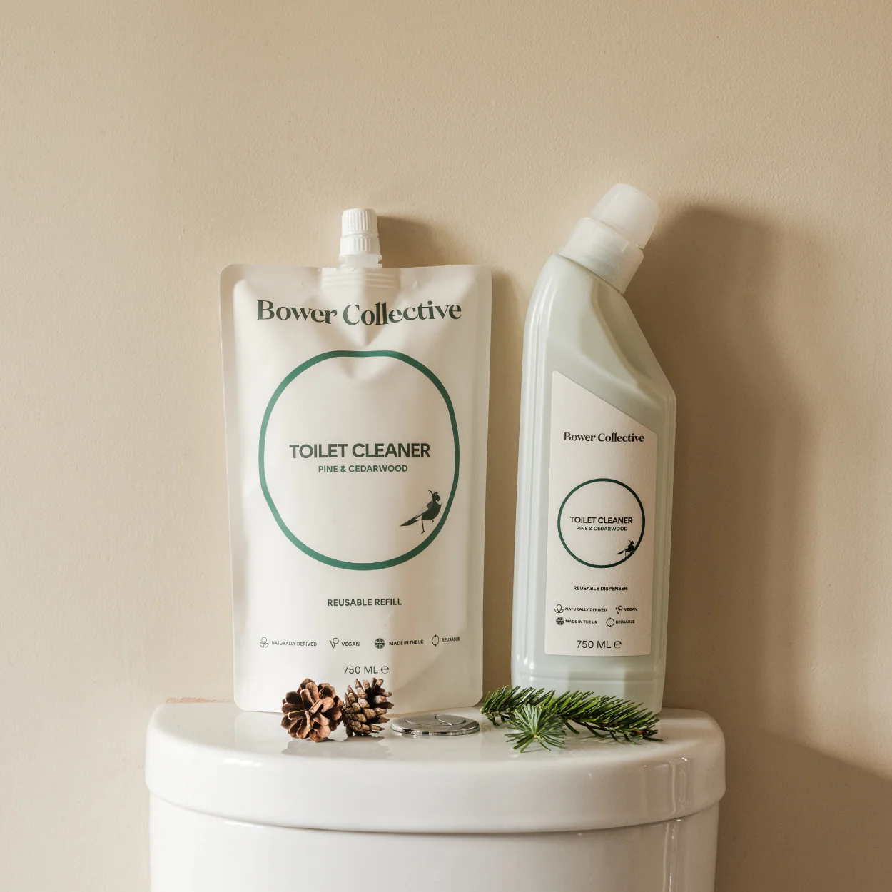 Reusable Dispenser Bottle for Pine & Cedarwood Loo Cleaner (empty) - 750ml - Image 7