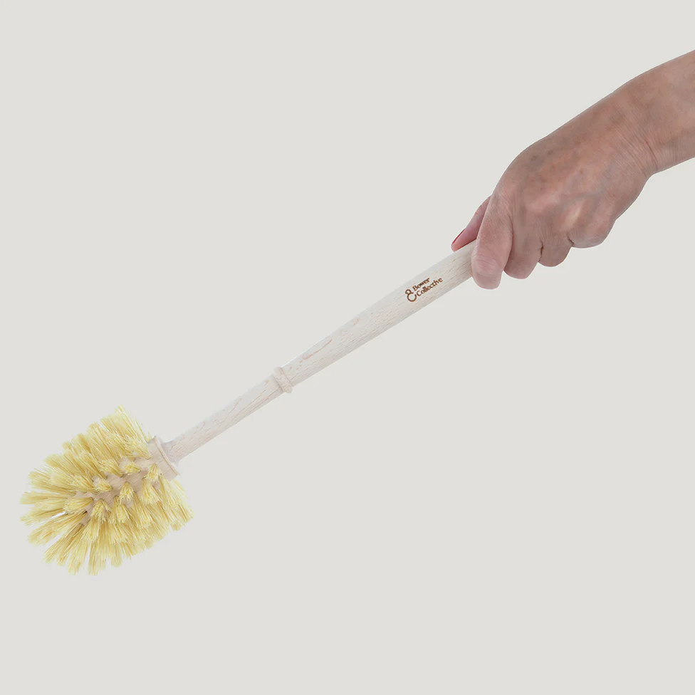 Enamel Toilet Brush Holder & Plastic-Free Toilet Brush - Image 6