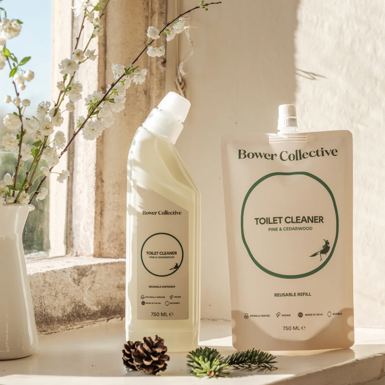 Reusable Dispenser Bottle for Pine & Cedarwood Loo Cleaner (empty) - 750ml - Image 6