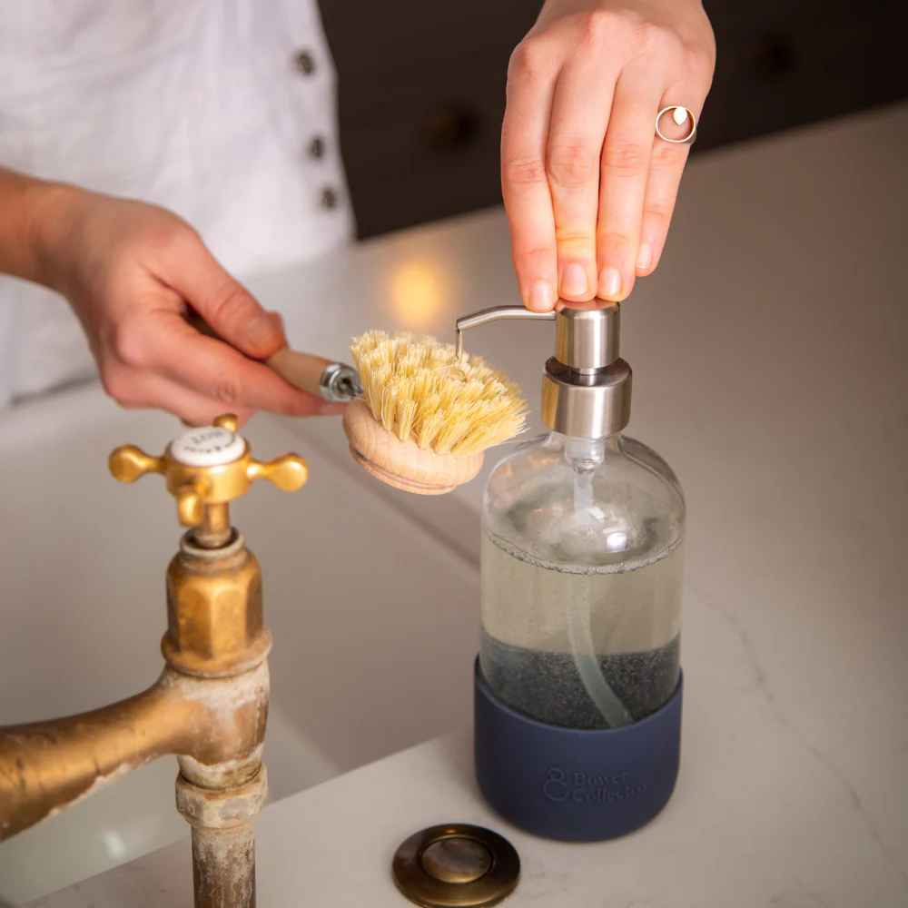 Reusable Glass Pump Dispenser with Silicone Sleeve - 500ml - Image 3