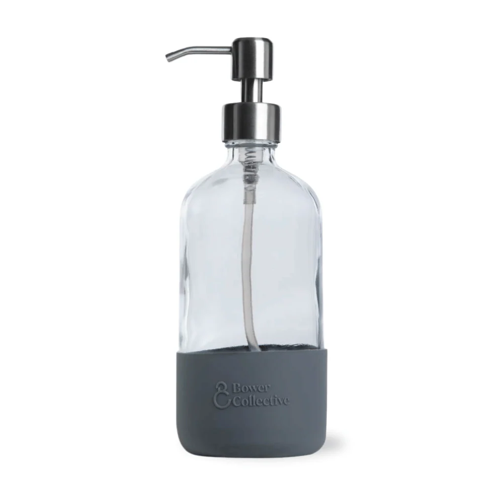 Reusable Glass Pump Dispenser with Silicone Sleeve - 500ml - Image 5