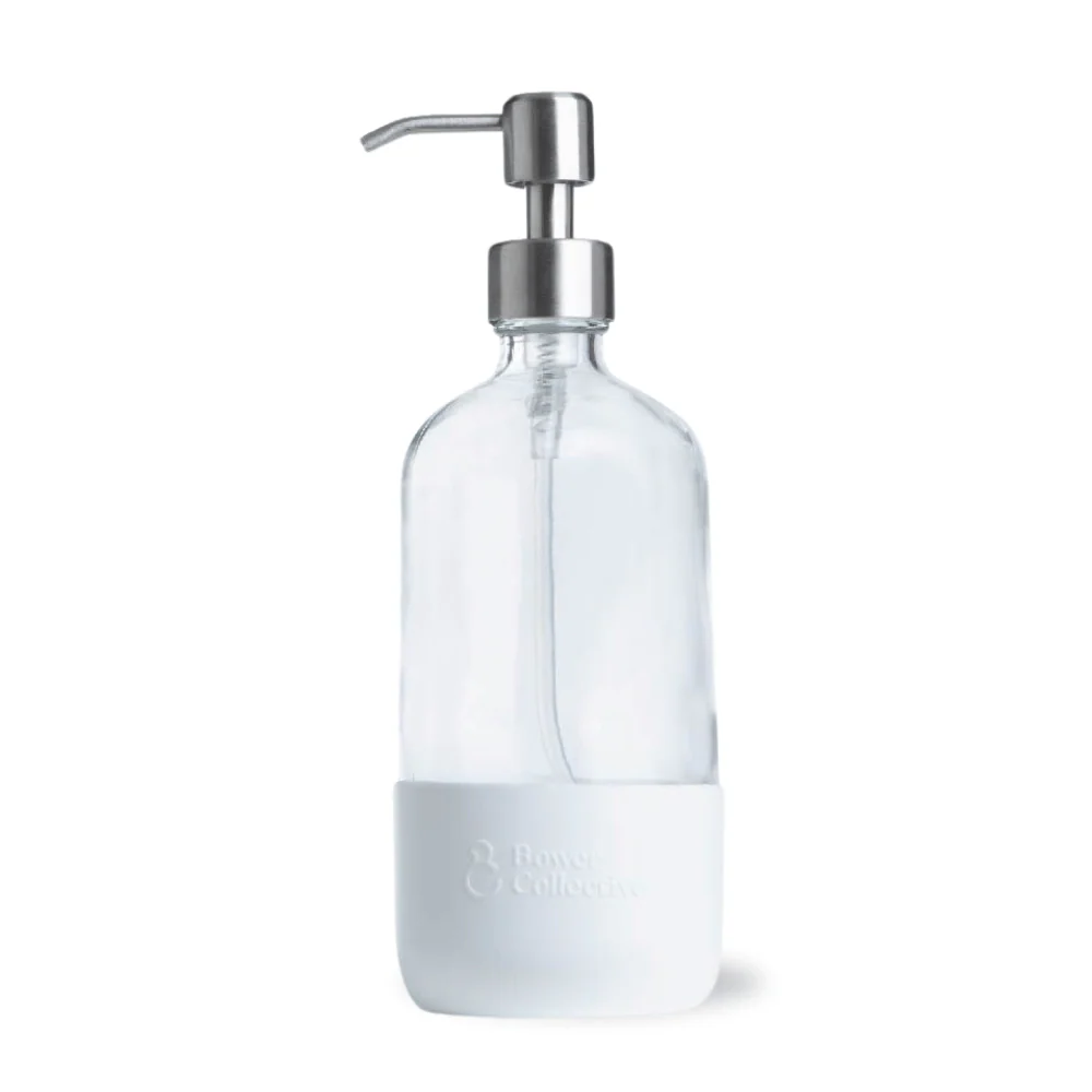 Reusable Glass Pump Dispenser with Silicone Sleeve - 500ml - Image 6